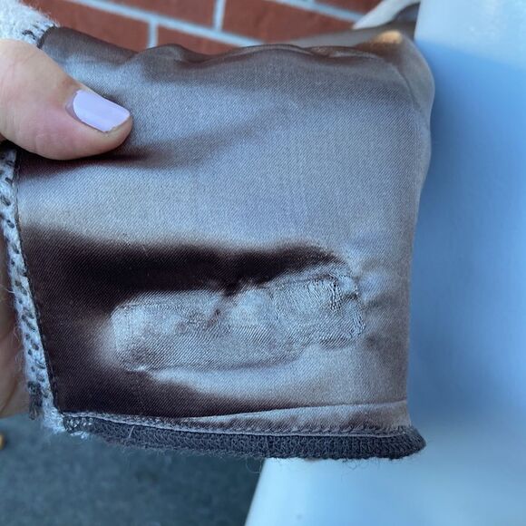 Vintage Variations Earth Tone Brown Beige 100% Wool Button Up Jacket Shacket Med - Picture 10 of 11